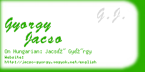 gyorgy jacso business card